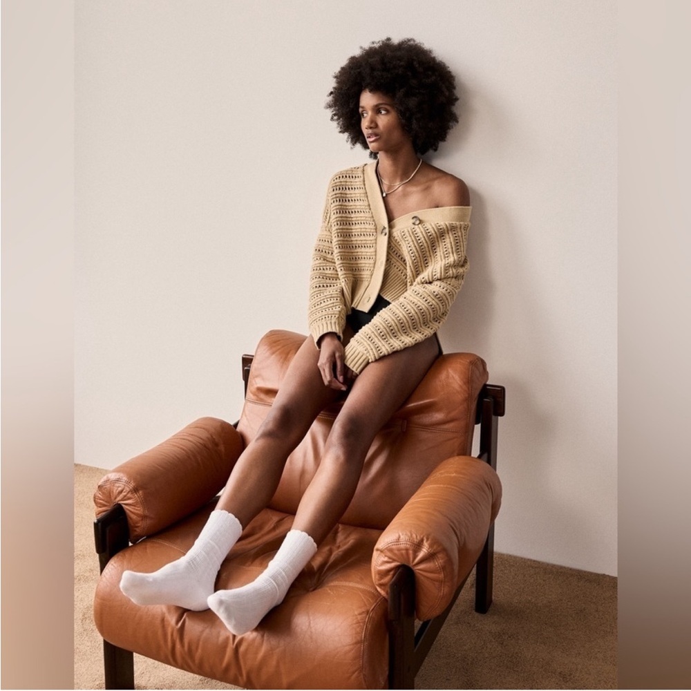 Madewell Tanfield Open Stitch Knit Cardigan